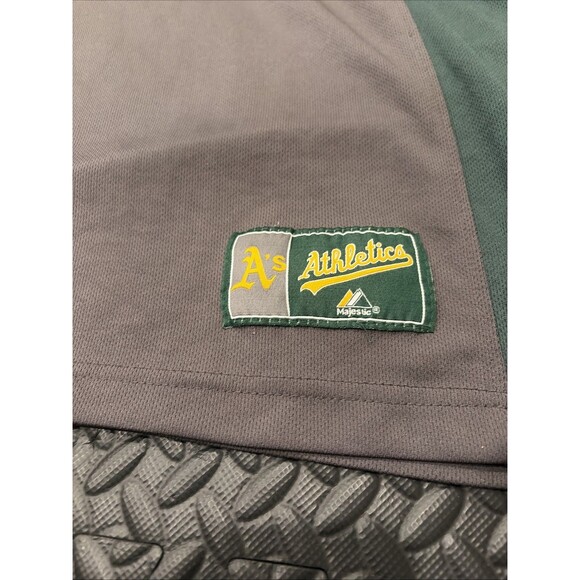 Rare VTG Majestic Oakland Athletics Jersey Shirt Mens XL MLB Stitched Grey A’s - Picture 2 of 9